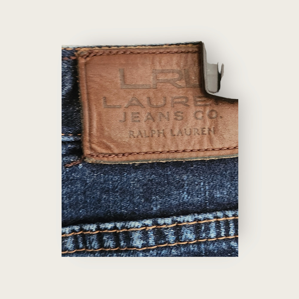 Lauren Ralph Lauren DarkWash Mid-rise Classic Bootcut Womens Jeans Size 10 - Picture 6 of 6